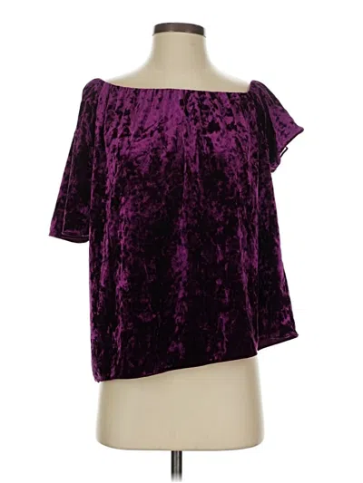 Pre-owned Cooper & Ella 3/4 Sleeve Blouse In Purple