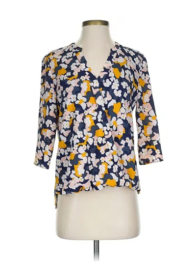 Pre-owned Cooper & Ella 3/4 Sleeve Blouse In Yellow