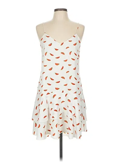 Pre-owned Cooper & Ella Cocktail Dress In White