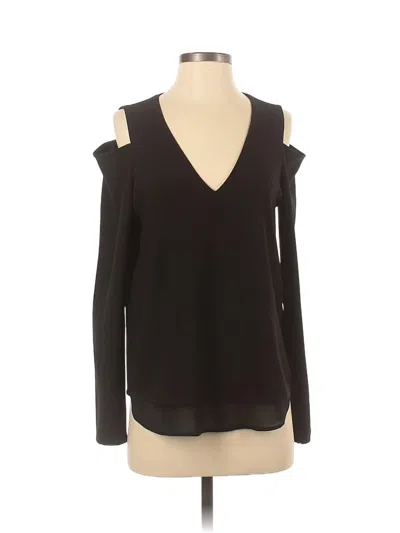 Pre-owned Cooper & Ella Long Sleeve Blouse In Black