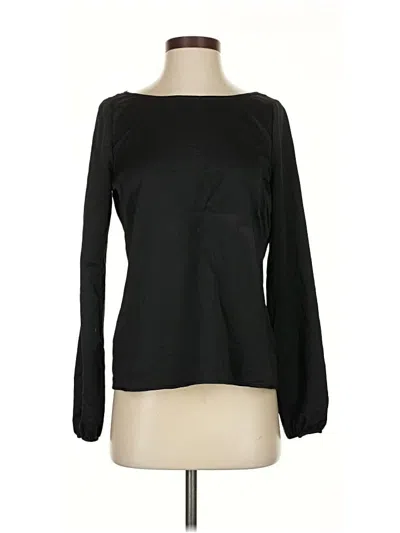 Pre-owned Cooper & Ella Long Sleeve Blouse In Black