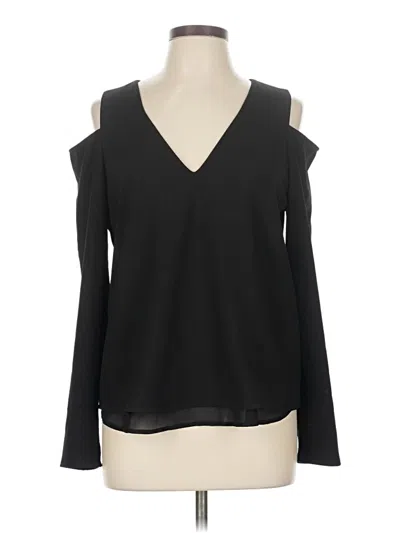 Pre-owned Cooper & Ella Long Sleeve Blouse In Black