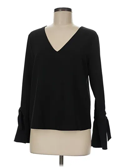 Pre-owned Cooper & Ella Long Sleeve Blouse In Black