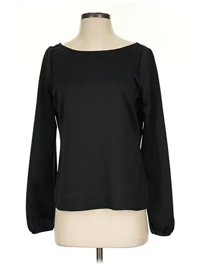 Pre-owned Cooper & Ella Long Sleeve Blouse In Black