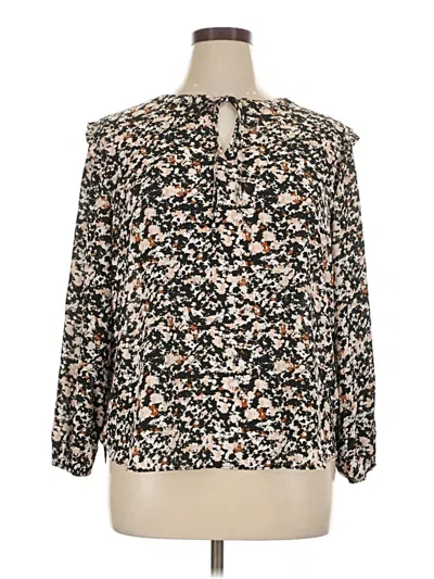 Pre-owned Cooper & Ella Long Sleeve Blouse In Ivory