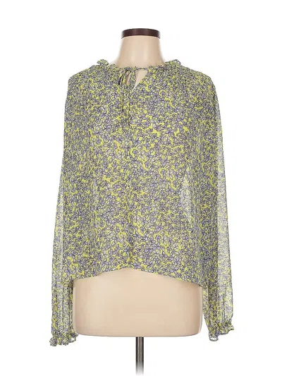 Pre-owned Cooper & Ella Long Sleeve Blouse In Yellow