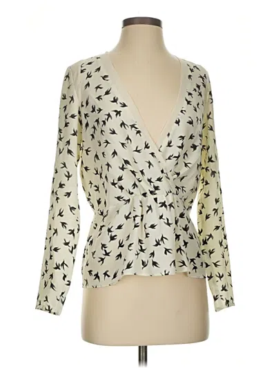 Pre-owned Cooper & Ella Long Sleeve T-shirt In White