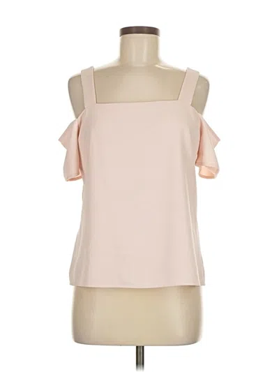 Pre-owned Cooper & Ella Short Sleeve Top Pink Cold Shoulder Neckline Tops