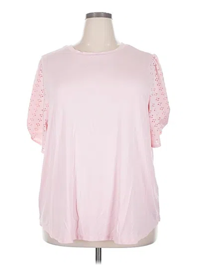 Pre-owned Cooper & Ella Short Sleeve T-shirt In Pink