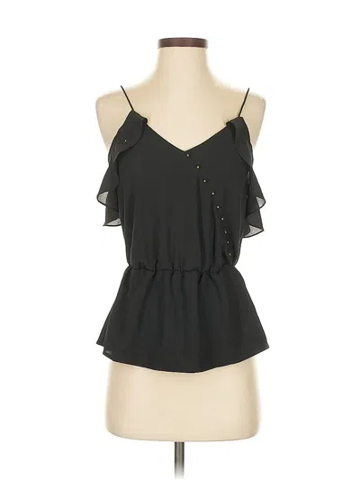 Pre-owned Cooper & Ella Sleeveless Blouse In Black