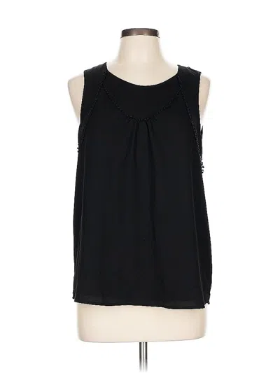 Pre-owned Cooper & Ella Sleeveless Blouse In Black