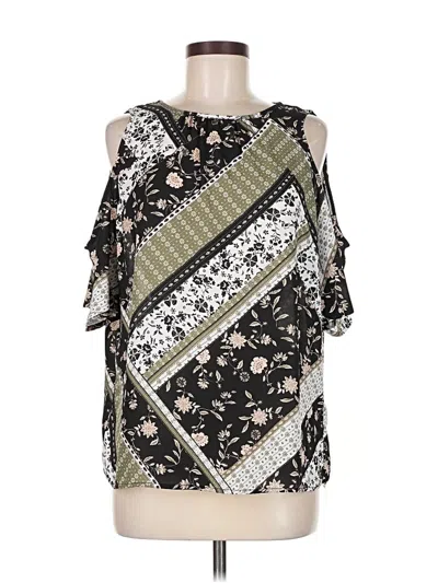 Pre-owned Cooper & Ella Sleeveless Blouse In Black