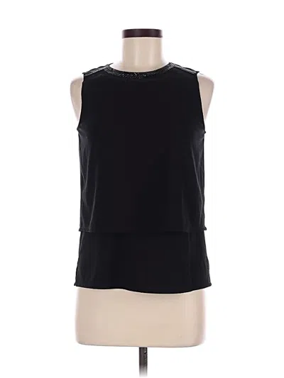 Pre-owned Cooper & Ella Sleeveless Blouse In Black