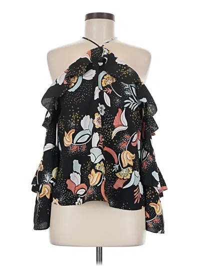 Pre-owned Cooper & Ella Sleeveless Blouse In Black