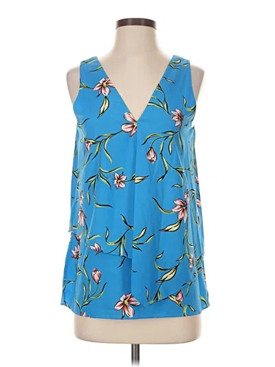 Pre-owned Cooper & Ella Sleeveless Blouse In Blue