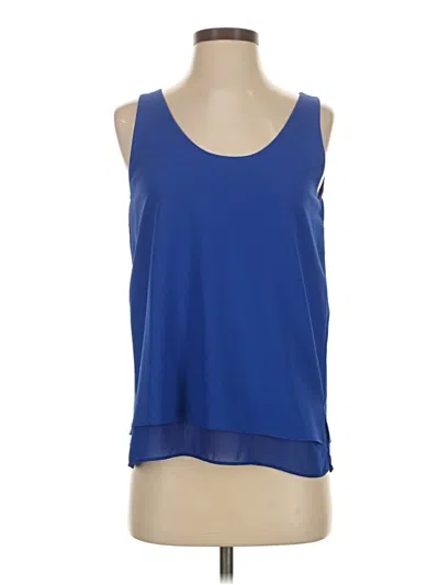 Pre-owned Cooper & Ella Sleeveless Blouse In Blue