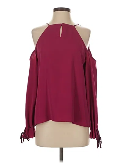 Pre-owned Cooper & Ella Sleeveless Blouse In Burgundy