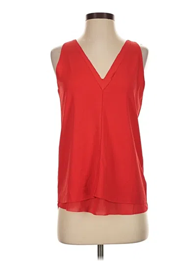 Pre-owned Cooper & Ella Sleeveless Blouse In Red