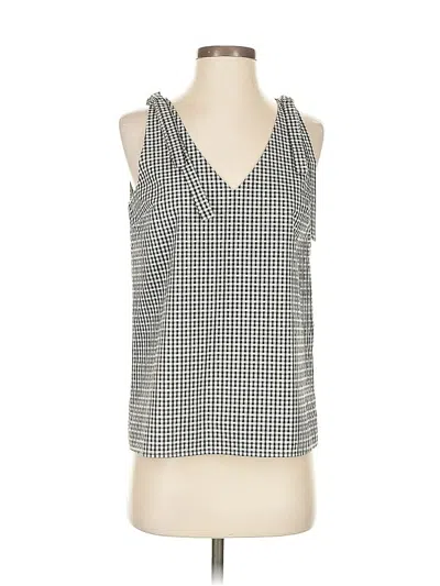 Pre-owned Cooper & Ella Sleeveless Blouse In Silver