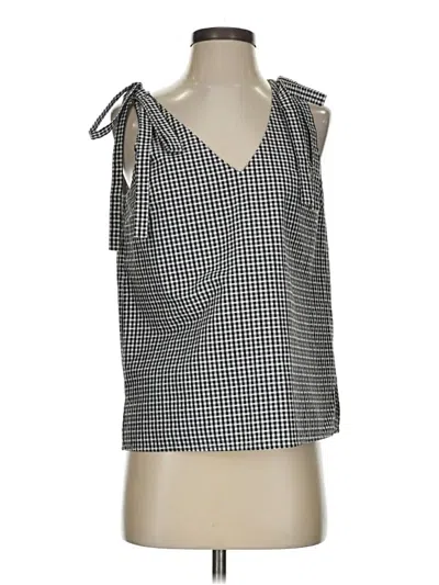 Pre-owned Cooper & Ella Sleeveless Blouse In Silver