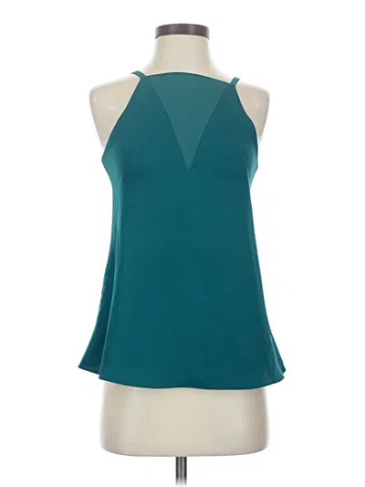 Pre-owned Cooper & Ella Sleeveless Blouse In Teal