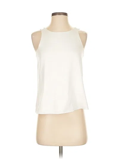 Pre-owned Cooper & Ella Sleeveless Blouse In White
