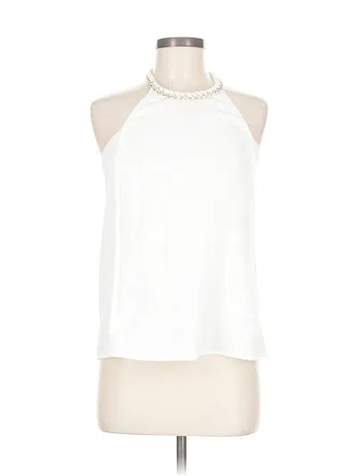Pre-owned Cooper & Ella Sleeveless Blouse In White