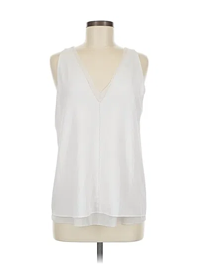 Pre-owned Cooper & Ella Sleeveless Blouse In White