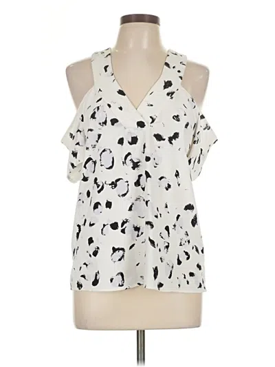 Pre-owned Cooper & Ella Sleeveless Blouse In White