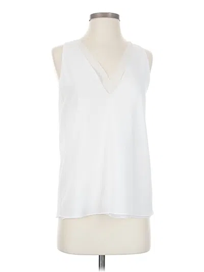 Pre-owned Cooper & Ella Sleeveless Blouse In White
