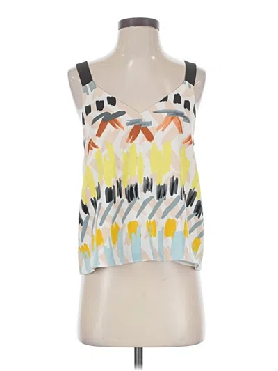 Pre-owned Cooper & Ella Sleeveless Blouse In White