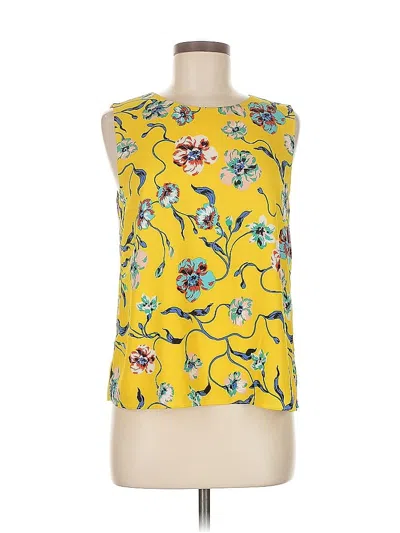 Pre-owned Cooper & Ella Sleeveless Blouse In Yellow