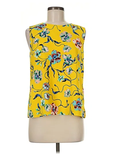 Pre-owned Cooper & Ella Sleeveless Blouse In Yellow