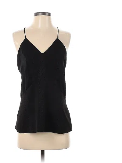 Pre-owned Cooper & Ella Sleeveless Top Black Halter Neckline Tops