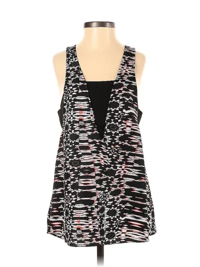 Pre-owned Cooper & Ella Sleeveless Top Black Halter Neckline Tops
