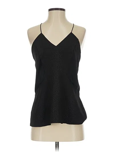 Pre-owned Cooper & Ella Sleeveless Top Black Halter Neckline Tops