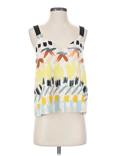 Pre-owned Cooper & Ella Tank Top White Strapless Neckline Tops