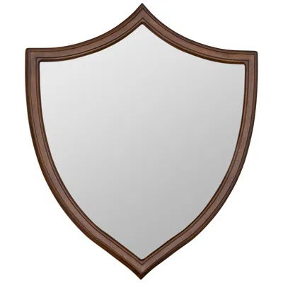 Cooper Classics Arthur Shield Wall Mirror In Brown