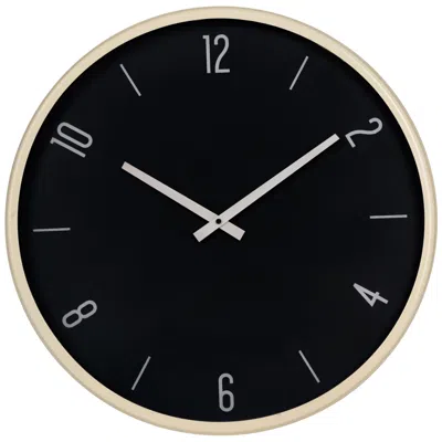 Cooper Classics Braxton Wall Clock In Black
