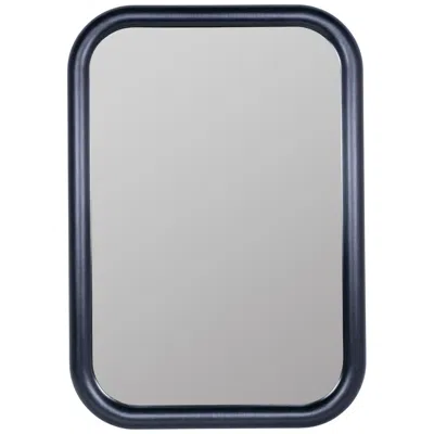 Cooper Classics Brixten Black Wood 28" X 40" Rectangular Wall Mirror