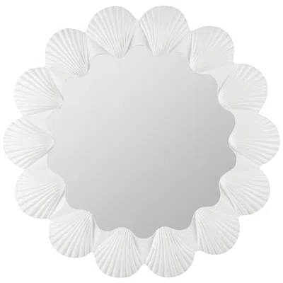 Cooper Classics Bunny Painted White 32" Wall Mirror