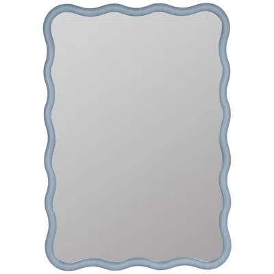Cooper Classics Candace Windy Skys 28" X 40" Wavy Rectangular Wall Mirror