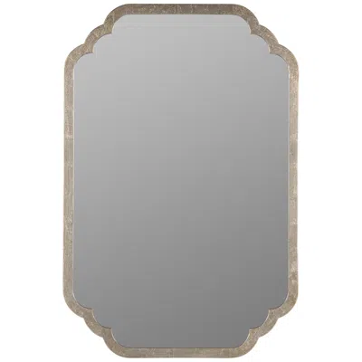 Cooper Classics Carol Silver Leaf 23 3/4" X 35 1/2" Rectangular Wall Mirror