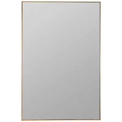 Cooper Classics Chaz Glossy Gold Metal 24" X 36" Rectangular Wall Mirror