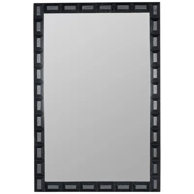 Cooper Classics Darcee Matte Black 24" X 36" Wall Mirror