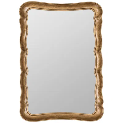 Cooper Classics Elligton 40" High Gold Frame Wall Mirror In Brown