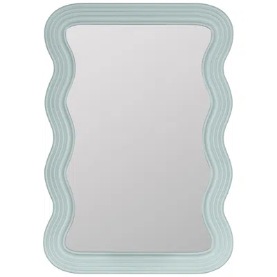 Cooper Classics Frances Iceberg 28" X 40" Wavy Rectangular Wall Mirror