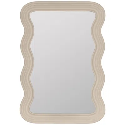 Cooper Classics Frances Natural Linen Wall Mirror
