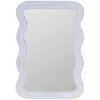 Cooper Classics Frances White 28" X 40" Wavy Rectangular Wall Mirror