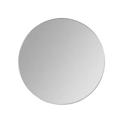 Cooper Classics Franco Glossy Silver Metal 33 3/4" Round Wall Mirror